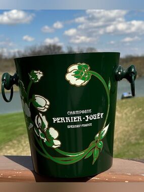 Perrier-Jouët Dark Green Floral Champagne Ice Bucket